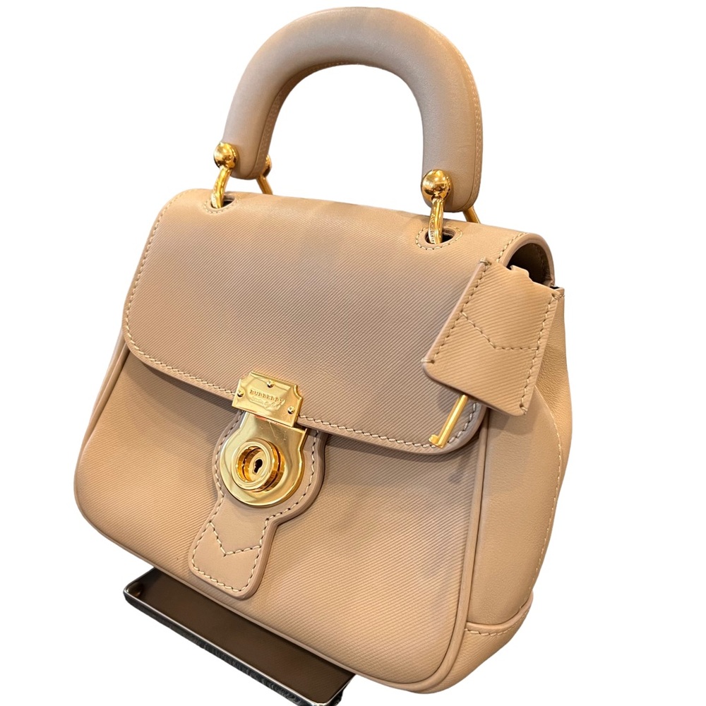 Burberry Honey Trench Calfskin Small Top Handle Bag - Picture 3 of 13